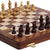 StonKraft Stone Chess Board with Wooden Base - 12" x 12" Inches