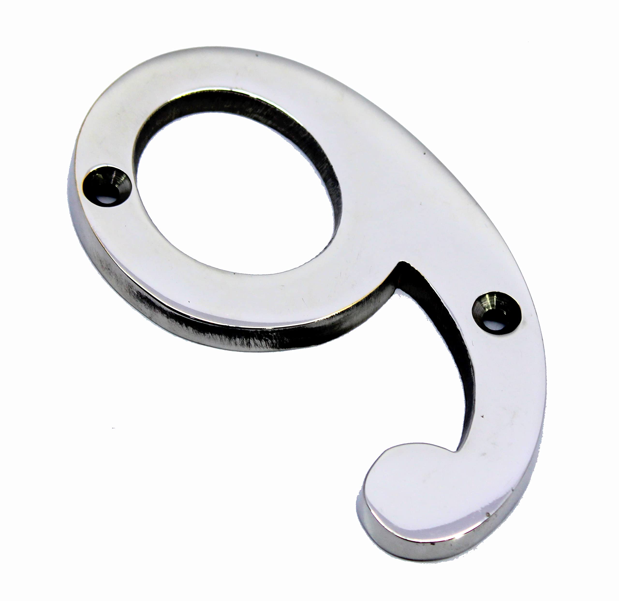 eSplanade 4" Brass House Hotel Door Number Plaque Sticky Numeric Numerical Digit 0-9