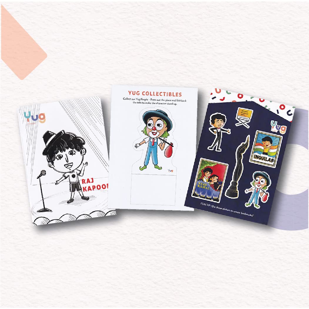 Biographies of Milkha Singh, Jamsetji Tata, President Abdul Kalam, Bhagat Singh, Raj Kapoor, Neerja Bhanot | Famous Inspirational Indian Personalities | Set of 6 Books by Yug