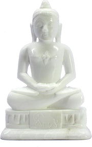 eSplanade Marble Stone Mahaveer Jain ji Mahavir Swami Murti Statue Idol Sculpture - 4.5", 6.5" Inches