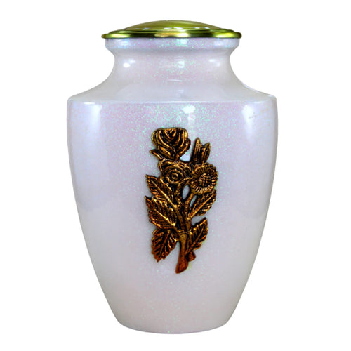 eSplanade Metal Cremation Urn Memorial Jar Pot Container | Full Size Urn for Funeral Ashes Burial | Sea Beach Printed Urn | Multicolor - 10