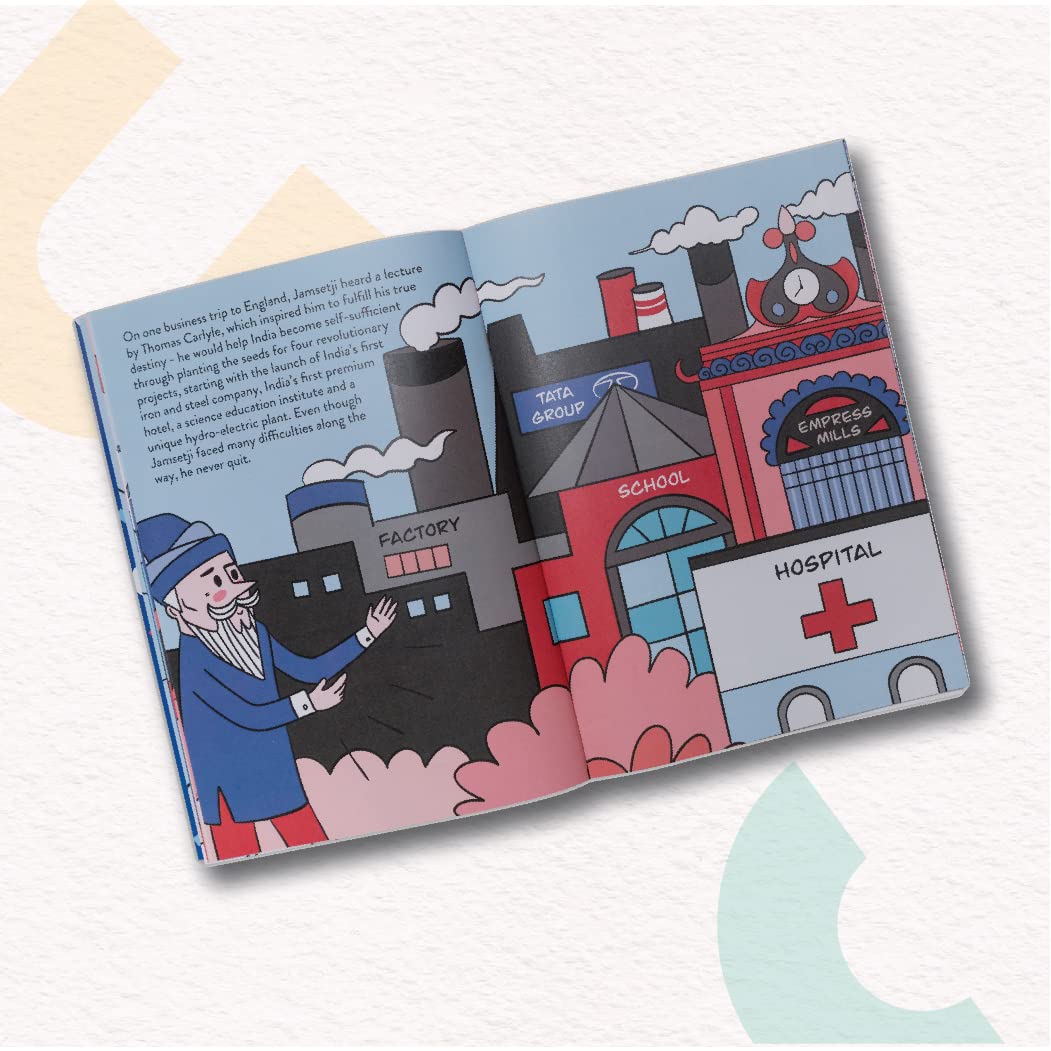 Jamsetji Tata - Illustrative Biography of Father of Indian Industry | Early Learning Activity Book with 5 Interactive Activity for All by Yug Books