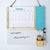 IVEI Planner Combination Board - Blue- pin Board and whiteboard Combination Board with Planner - Dry Erase Board - Bulletin Board - Innovative Organizer- Office and Home