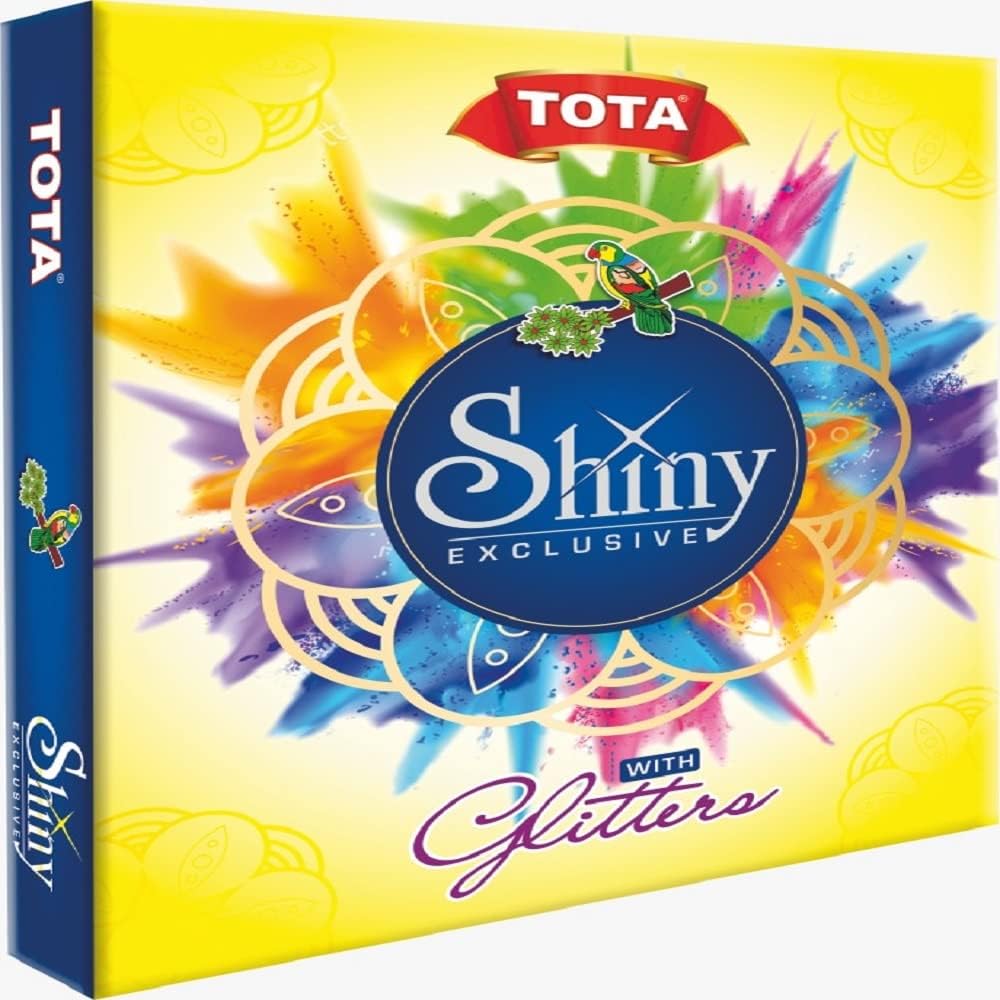 TOTA Shiny Gulal – 10 Different Holi Colours with Glitters | Natural and Herbal Baby Gender Reveal Color Powder Gift Pack – 400 Gm