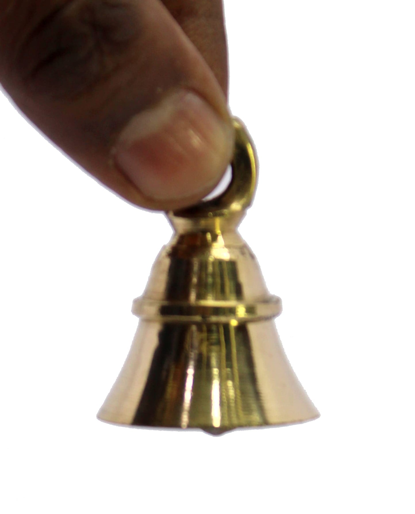 eSplanade Brass Pooja Mandir Decorative Bells | Pack of 10 | 2" Inches - Golden