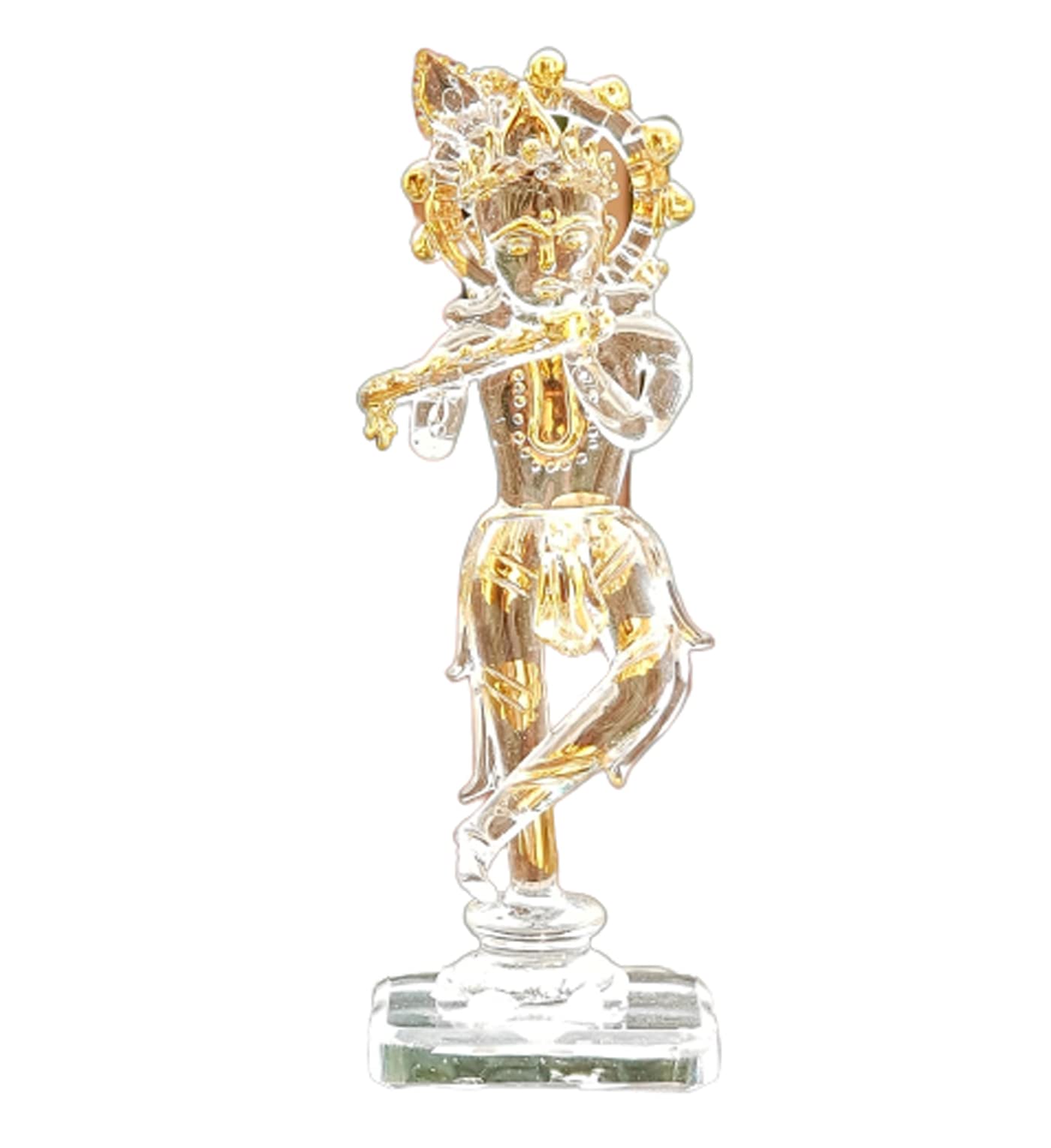 Esplanade - Brass - 3.5" - Krishna Makhan Chor Laddoo Gopal Baby Krishna Kishan Thakurji Murti Idol Statue Sculpture