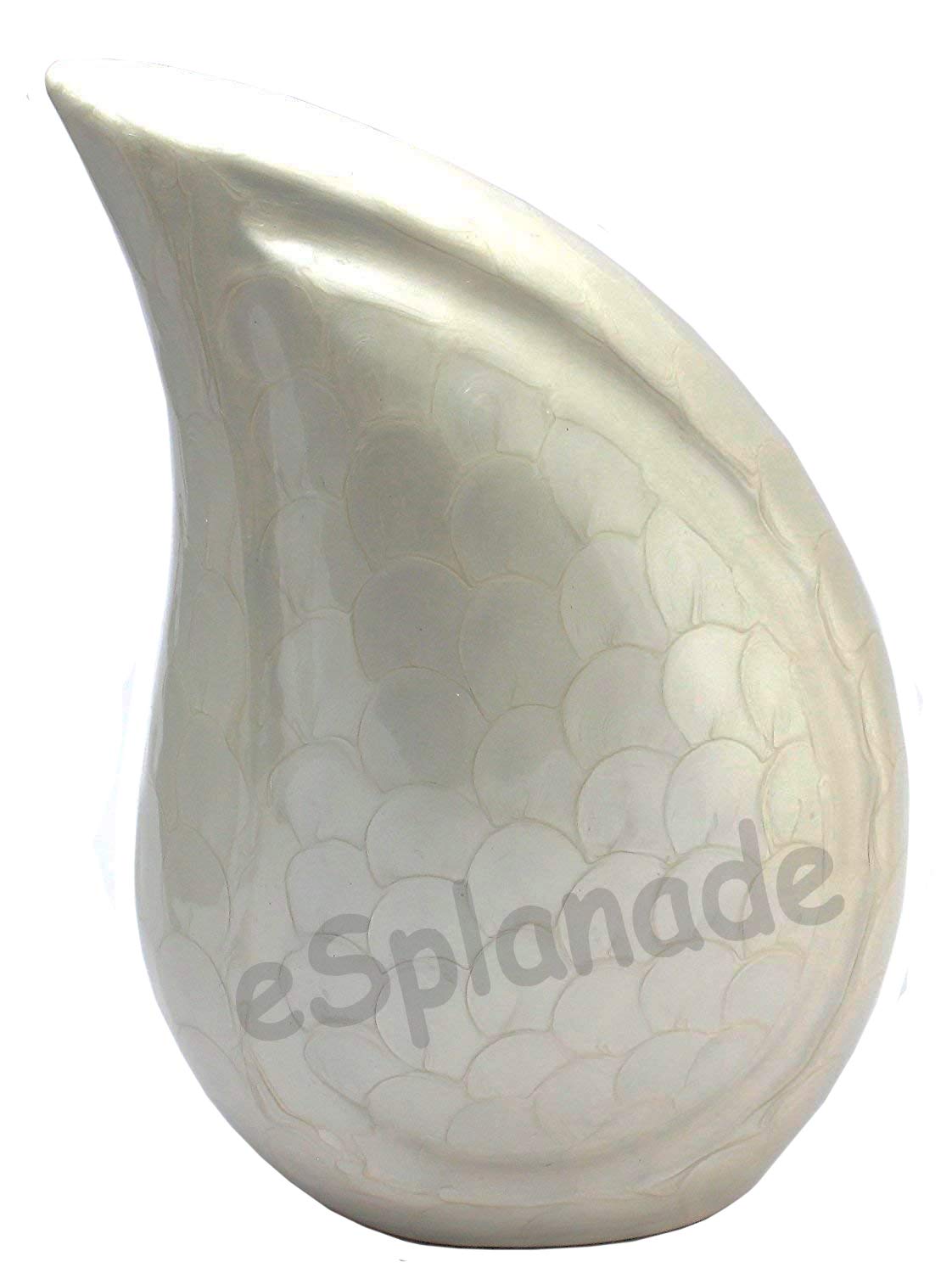 eSplanade Teardrop Cremation Urn Memorial Container Jar Pot | Cremation urn | Metal urn | Burial urn