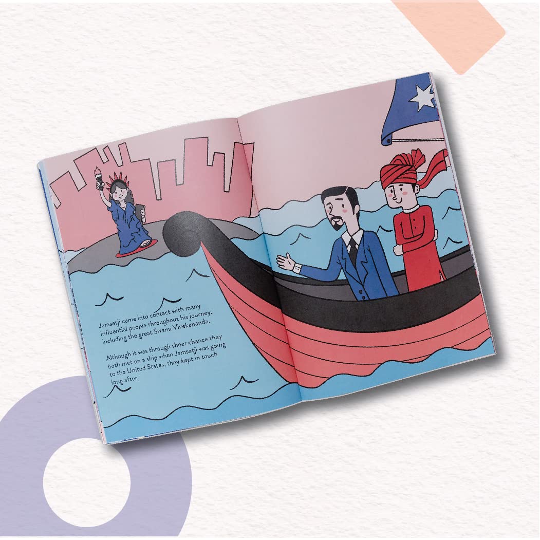 Jamsetji Tata - Illustrative Biography of Father of Indian Industry | Early Learning Activity Book with 5 Interactive Activity for All by Yug Books