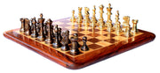 15" x 15? Collectible Acacia Wood Chess Game Board Set+Brass Crafted Pieces (Delivered Within 7 Days)