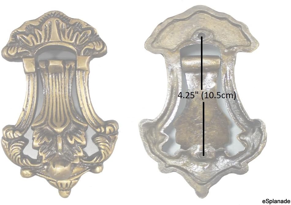 eSplanade Imperial Georgian Colonial Style Anchor Angle Guardian Brass Door Knockers | Gate Knockers Door Decor Accessories