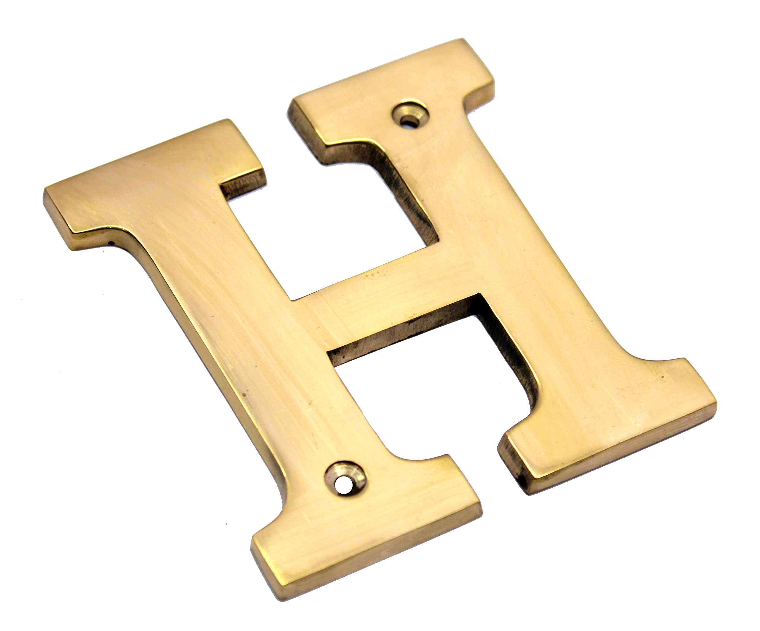eSplanade Brass House Hotel Door Name Alphabets - Wall Door Plaque Alphabet Letter - Golden - 4" Inches (All Alphabets- 4")