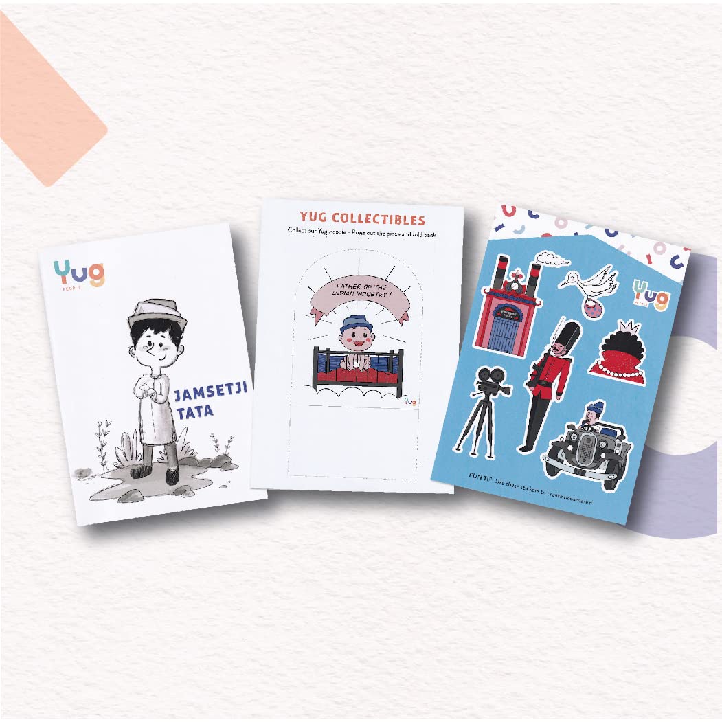 Jamsetji Tata - Illustrative Biography of Father of Indian Industry | Early Learning Activity Book with 5 Interactive Activity for All by Yug Books