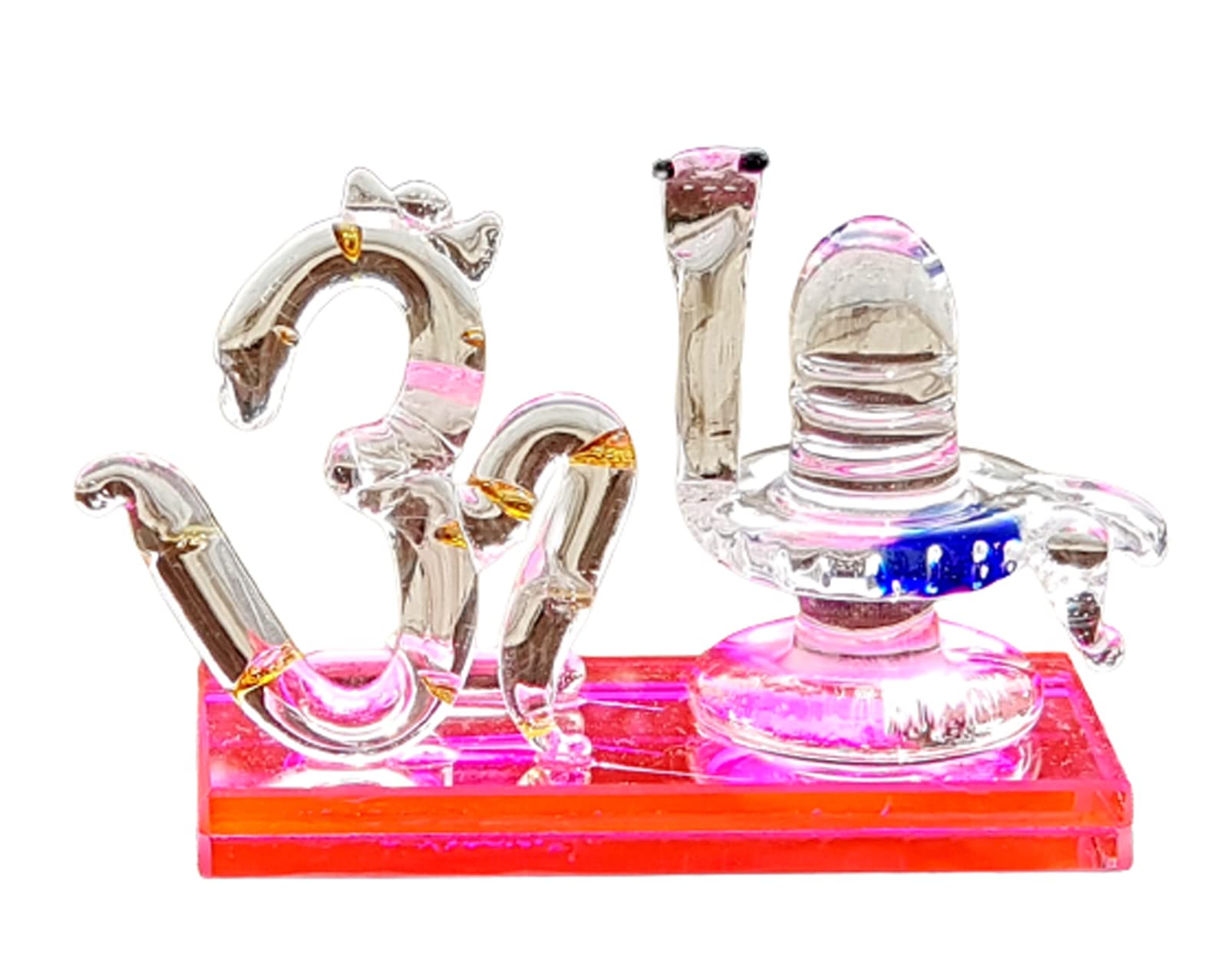 KLEO Glass Shiva Lingam Shiv Ling Idol Murti for Daily Pooja Purpose, and home decor.