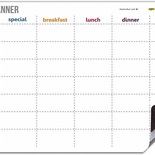 MFM TOYS Fridge Magnet Meal Planner Write-Erase A4 Size Planner Board! (Meal Planner (Weekly))