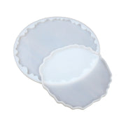 IVEI Agate Circle Resin Mold - Silicone | Set of 2-6in & 8in | Zigzag, Durable, Flexible Molds for DIY Crafting, Home Decor, Coasters, and Art Projects - Easy Release, Reusable, Non-Stick