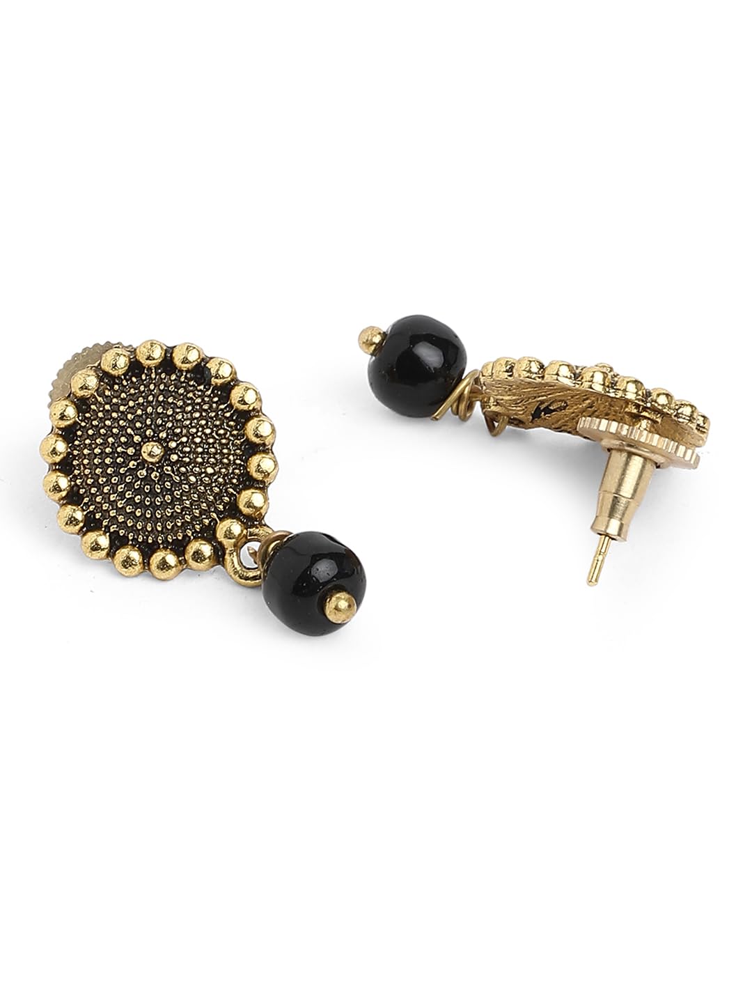 Binni s Wardrobe Oxidized Jewellery Set (Necklace, Earings, Womens), Metal, No Gemstone