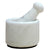 KLEO 3" Diameter Black Natural Stone Mortar and Pestle Set Spice, Medicine Pills Grinder Masher - Small Size (Black, White)