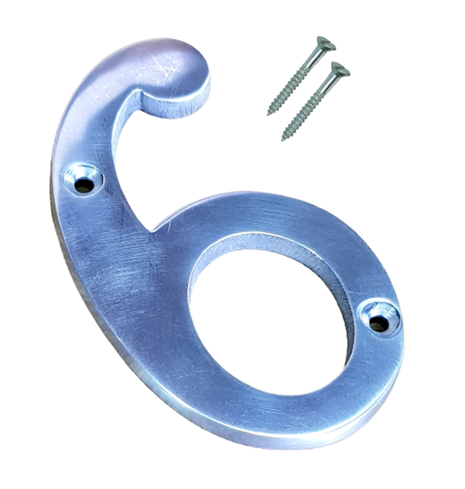 eSplanade 4" Aluminum House Hotel Door Number Plaque Sticky Numeric Numerical Digit 0-9