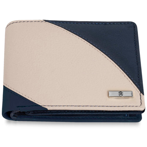HORNBULL Andy Blue Wallet for Men | Genuine Leather Wallet with RFID Blocking | Gift for Men