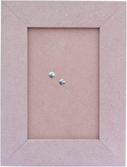 IVEI MDF Recycled Wood Plain Photo Frame - Set of 2 - DIY Activity Do-it-Yourself Decoupage - Brown - 8.5" Inches