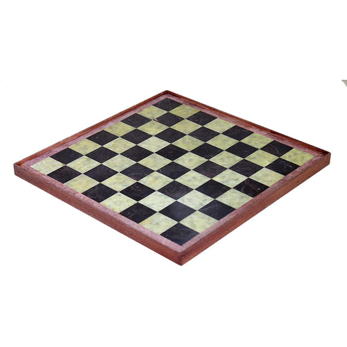 StonKraft Stone Chess Board with Wooden Base - 12