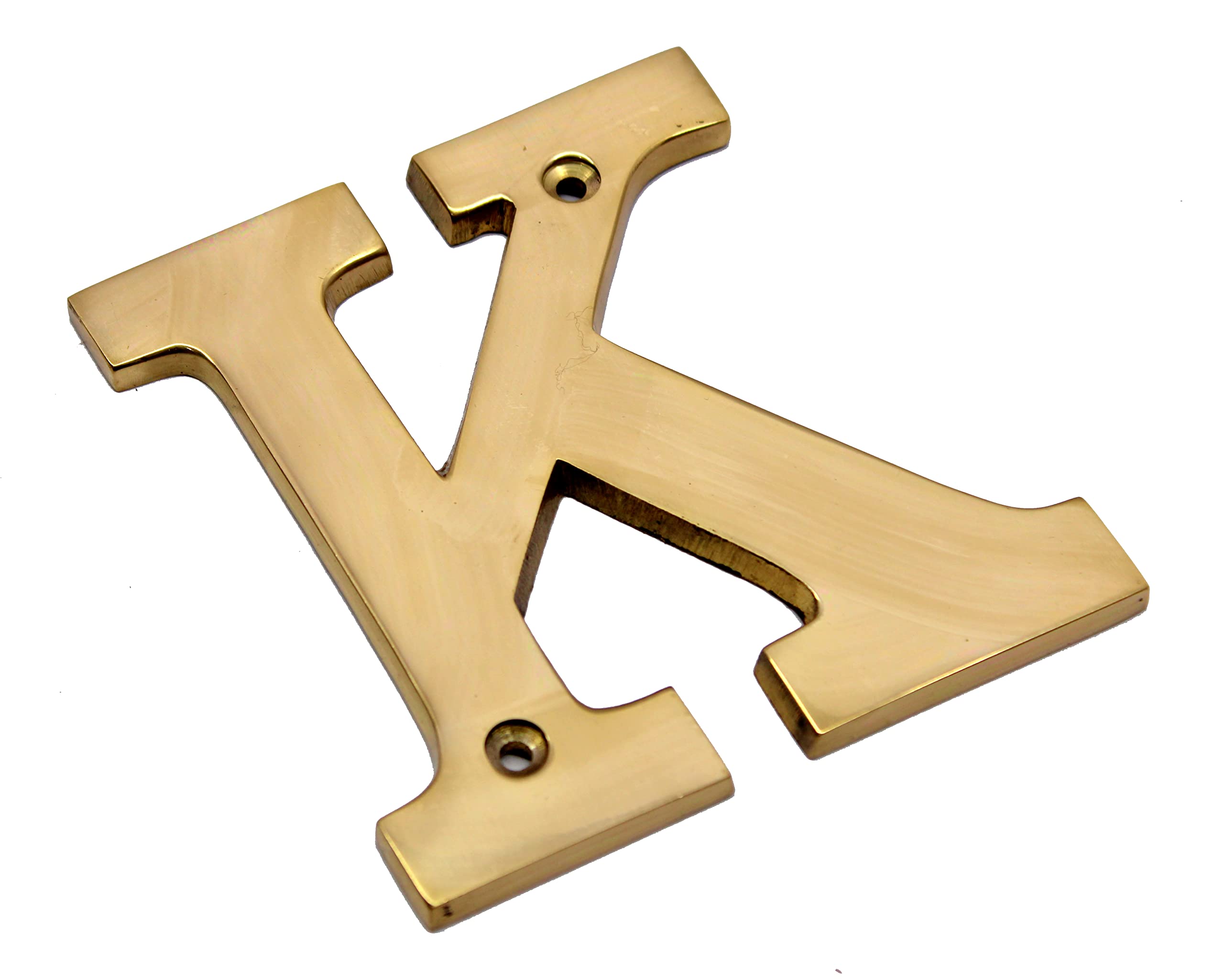 eSplanade Brass House Hotel Door Name Alphabets - Wall Door Plaque Alphabet Letter - Golden - 4" Inches (All Alphabets- 4")