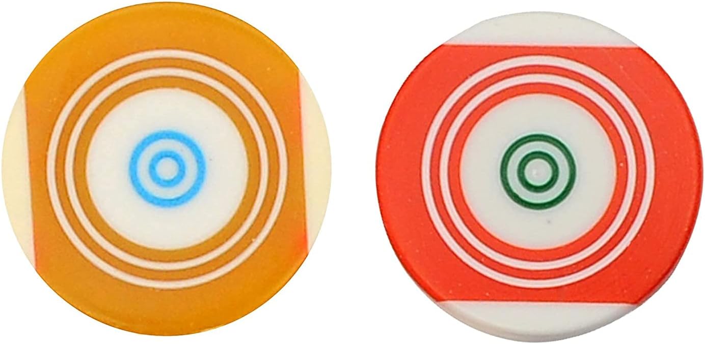 StonKraft Carrom Board Striker Standard Size with Case (Pack of 2) - No Choice of Color/Design - Assorted Colors