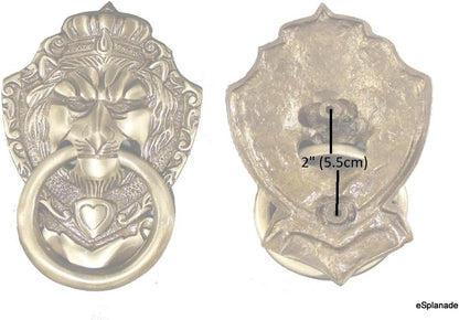 eSplanade Vzn277 Lion Mouth Door Knocker Design, Yellow