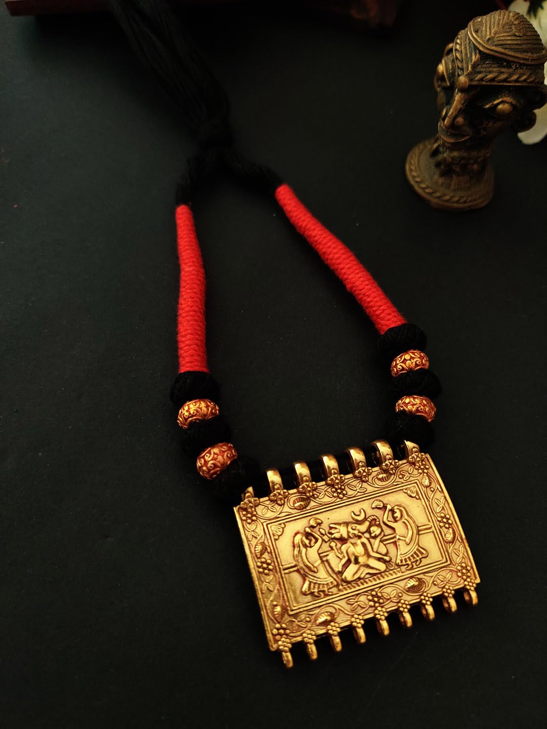 Binni s Wardrobe Oxidized Jewellery Set (Necklace, Earings, Womens), Metal, No Gemstone