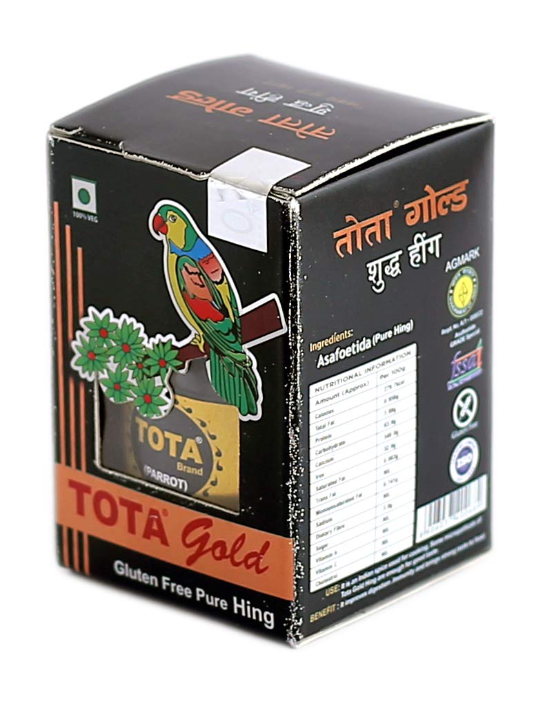 Tota Gold 100% Pure Asafoetida Granules | Natural and Vegan Gluten Free Indian Spice -7gm & 10 gm Hing Asafoetida spice | Best Heeng for Garlic and Onion Substitute
