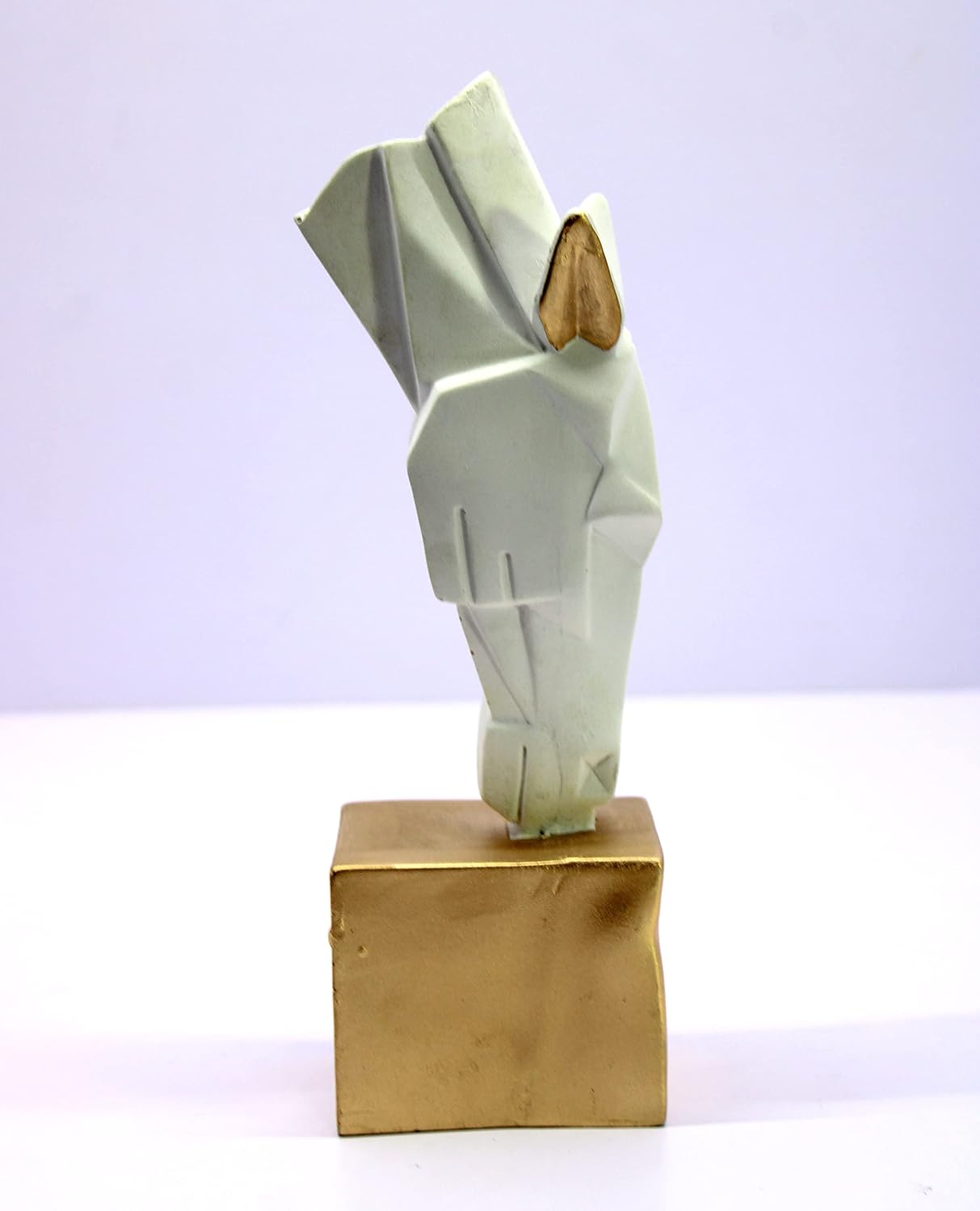 ESPLANADE Resin Water Drinking Horse | Horse Head | Rearing Horse | Showpiece Figurine Sculpture - Decorative Items - Home Decor | White - 9.5" Inches