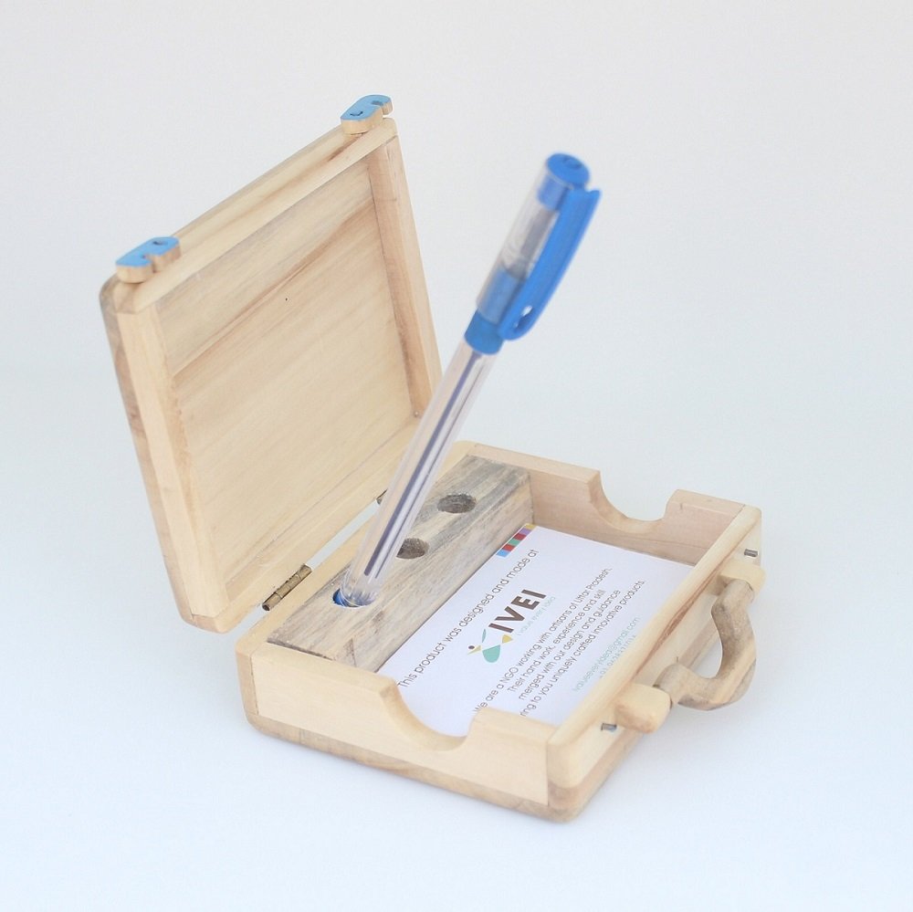 IVEI Suitcase Desk Organizer- Blue