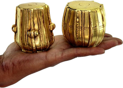 eSplanade Brass Miniature Musical Set - Veena Sitar Tabla and Harmonium Set | Home Decor Showpiece | Home Decor