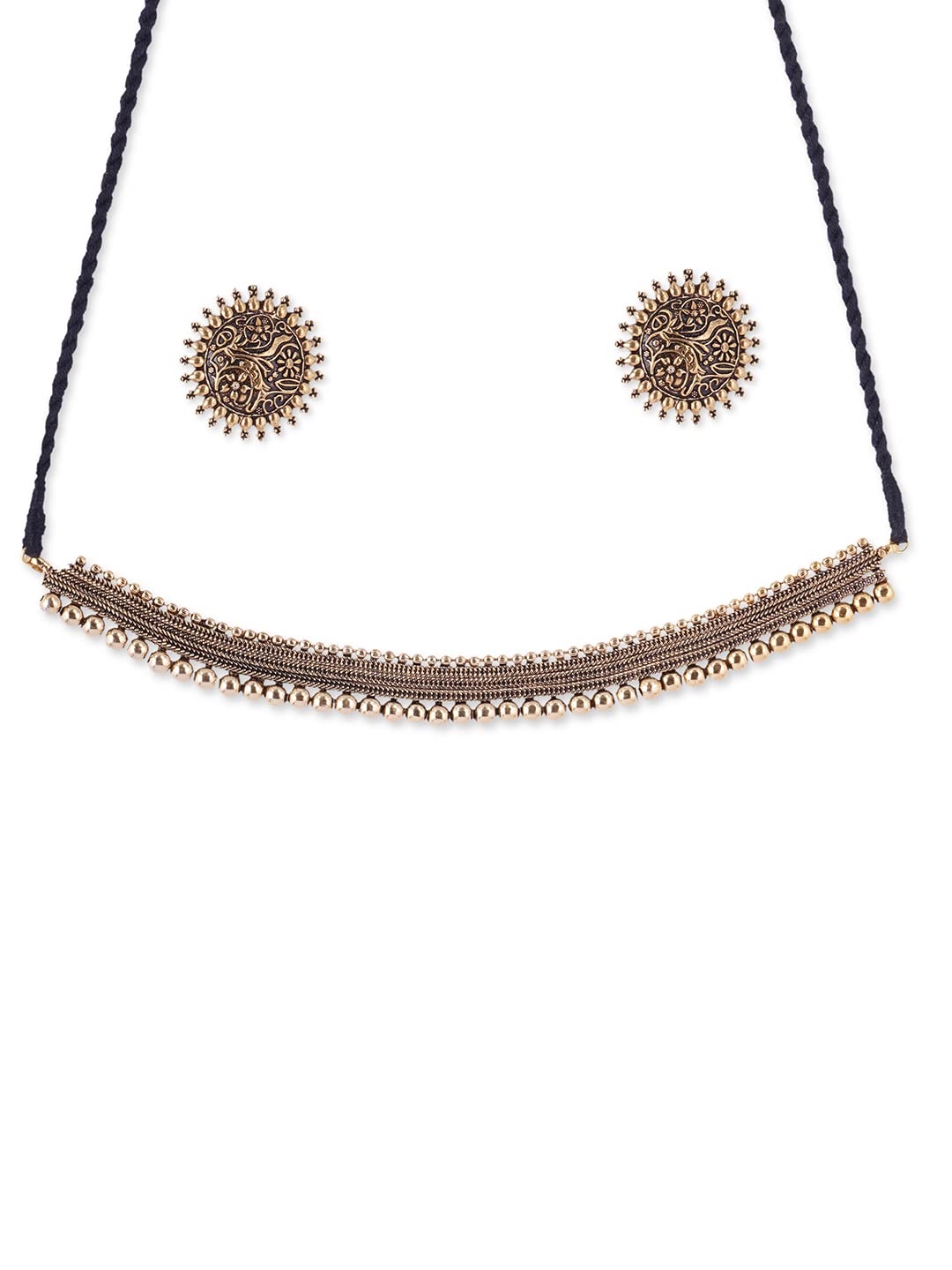 Binnis wardrobe square pendant inticrated beautiful choker set