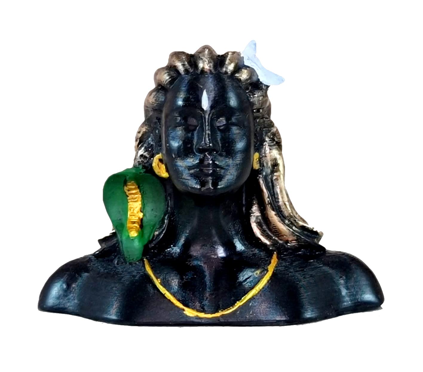 eSplanade Resin Shiva Shiv Adiyogi Natraj Idol Murti Sculpture - Black - 3" Inches