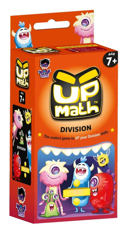 Yuka Champs Upmath Flash Cards for Division, Math Card Games for Kids Ages 6-12, Multi Level Play Homeschool Educational Games, Learn Upto Double Digit Division, 135 Cards, 1-4 Players