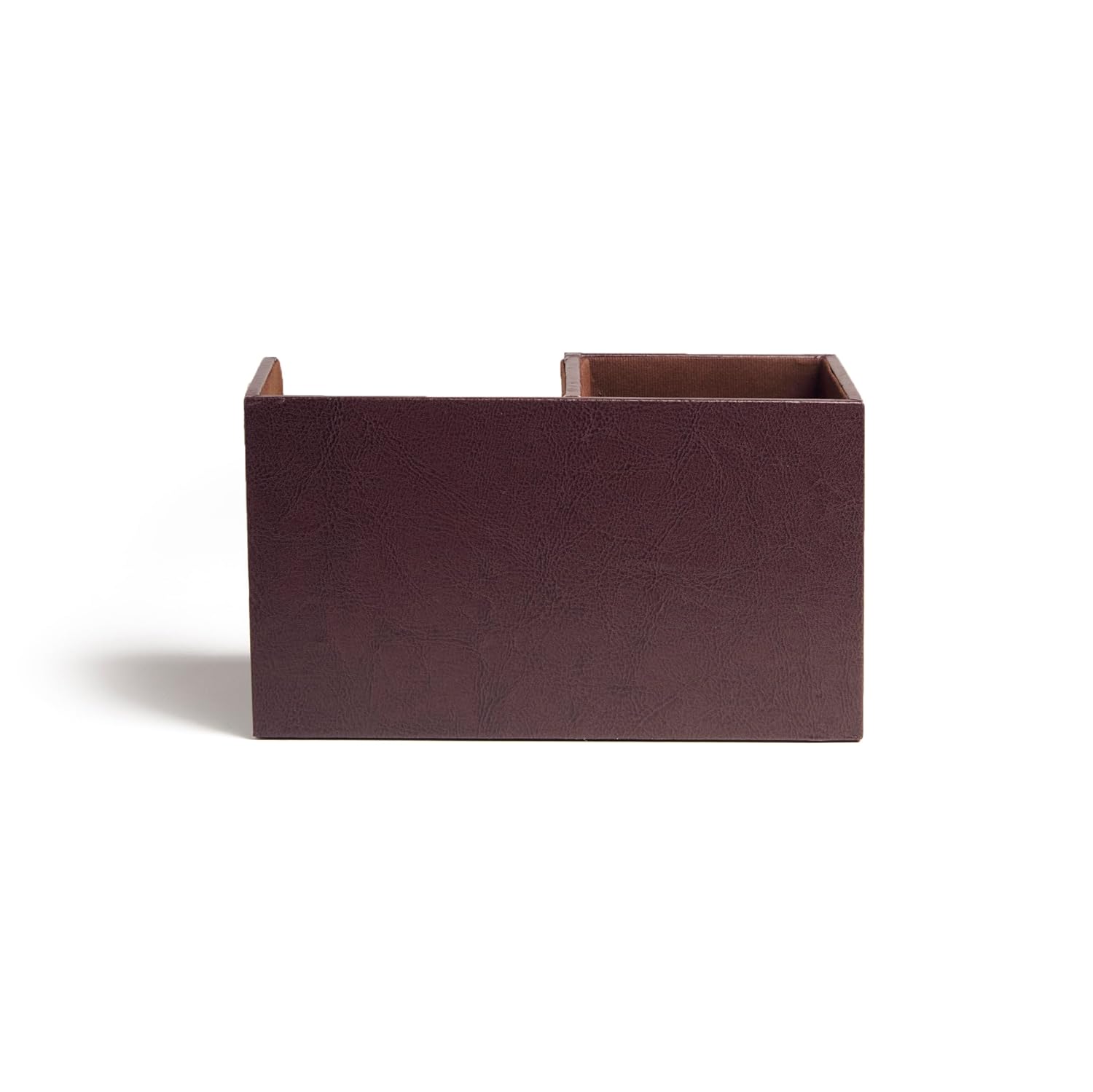 IVEI Faux Leather Pen Stand for Table, Multiple Compartments Desk Organiser Office Table, Slot for Business Cards, Premium Pen Holder, Elegant Office Desk Decorative Items, Stylish Gifts for Men