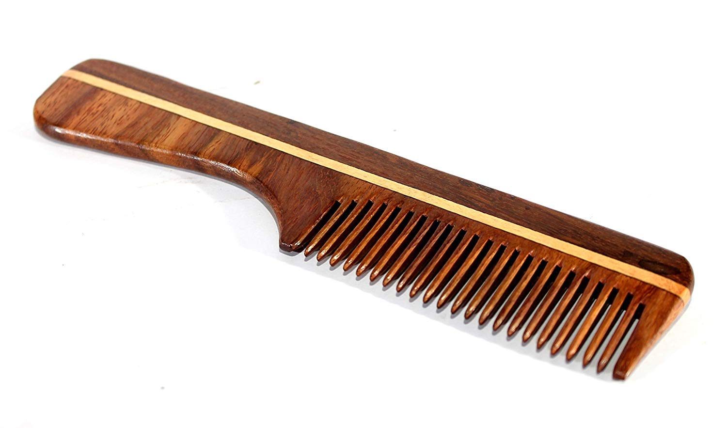 eSplanade Wooden Comb for Men & Women - Natural Shisham Wood Handmade Hair, Beard, Moustache Comb