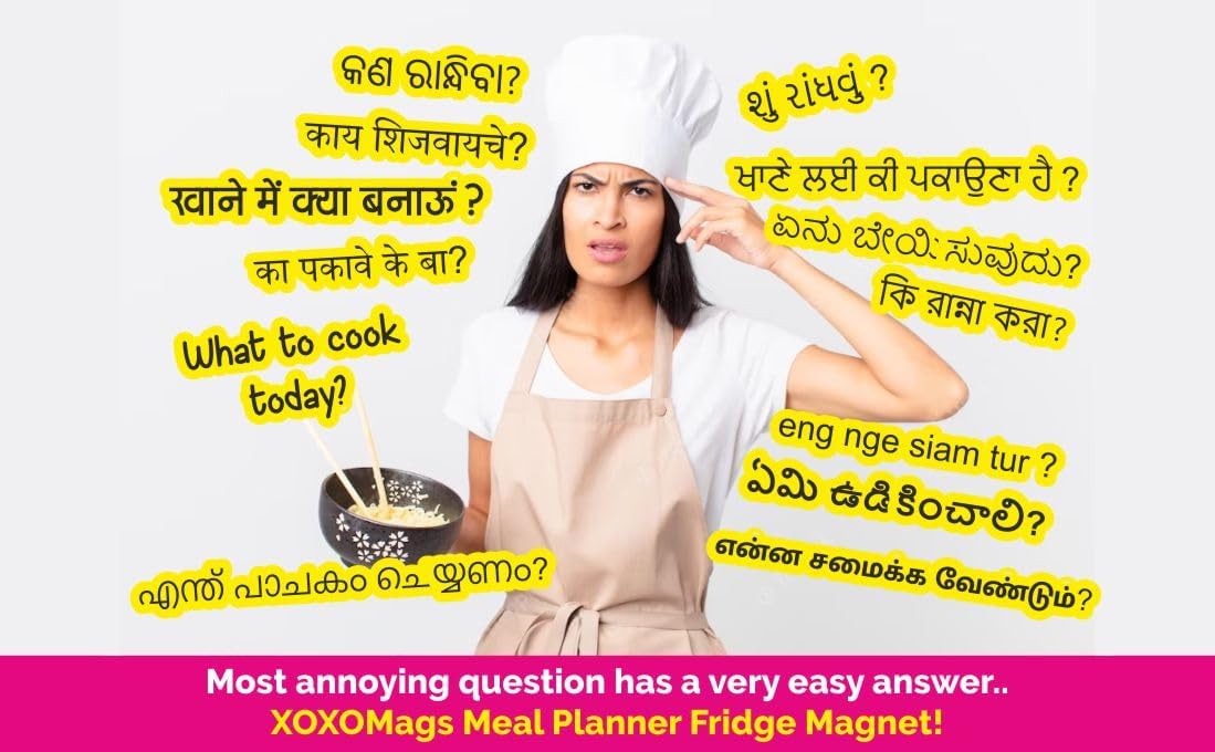 MFM TOYS Fridge Magnet Meal Planner Write-Erase A4 Size Planner Board! (Meal Planner (Weekly))