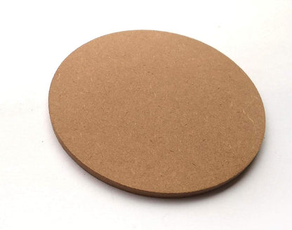 IVEI MDF DIY Coasters Wood Sheet Craft -MDF Plain Wooden Coasters Round Shaped Blank Cutouts for Painting Wooden Sheet Craft, Decoupage, Resin Art Work & Decoration - Set of 12 (3.53.5 0.25 each)