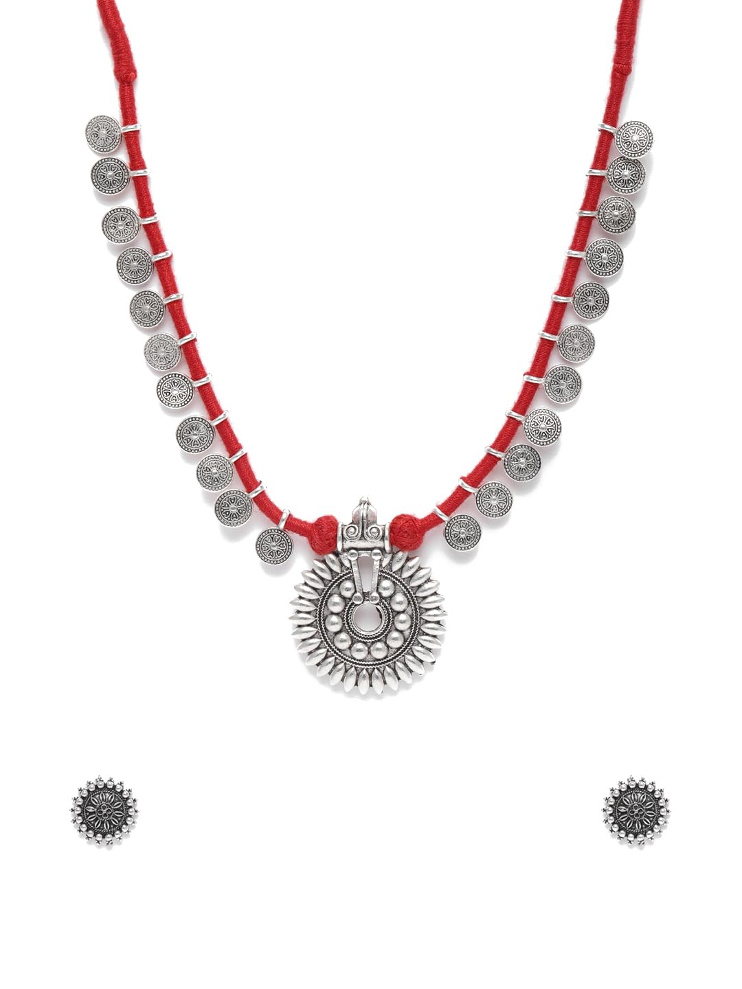 Binnis wardrobe square pendant inticrated beautiful choker set