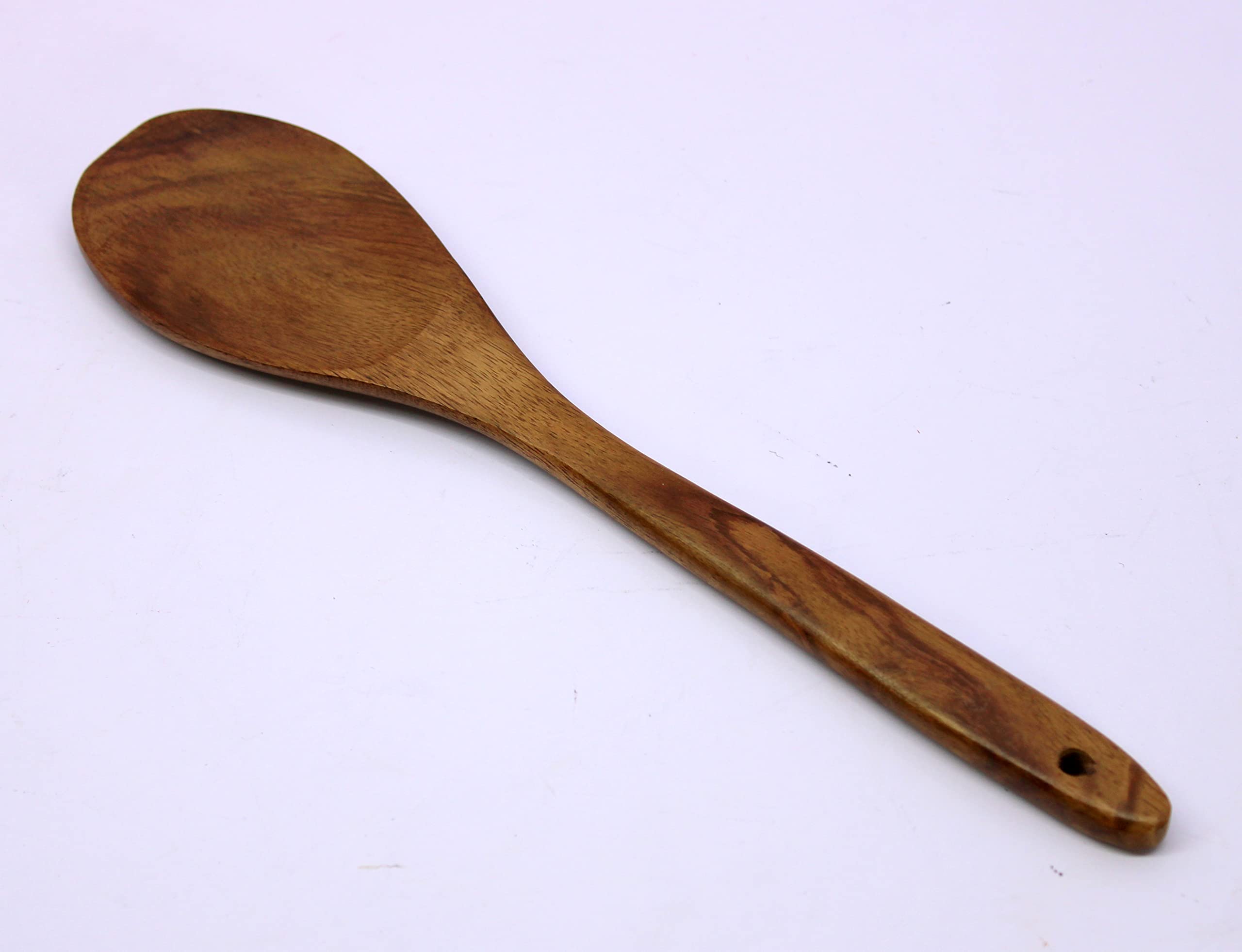 KLEO - Set of 5 Spoons - Solid Wooden Spoons & Turner Set | Serving Spoons | Salad Spoons | Ladles | Cutlery Set | Cooking Spoons