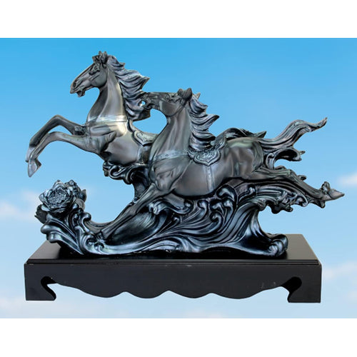eSplanade Resin Running Horse Sculpture or Showpiece - 15 inches | Home Decor