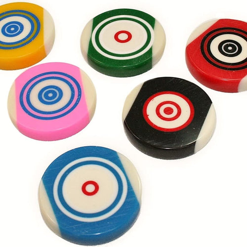 StonKraft Carrom Board Striker Standard Size with Case (Pack of 2) - No Choice of Color/Design - Assorted Colors