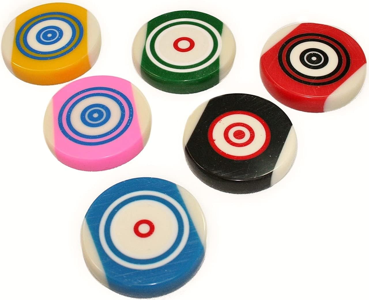 StonKraft Carrom Board Striker Standard Size with Case (Pack of 2) - No Choice of Color/Design - Assorted Colors