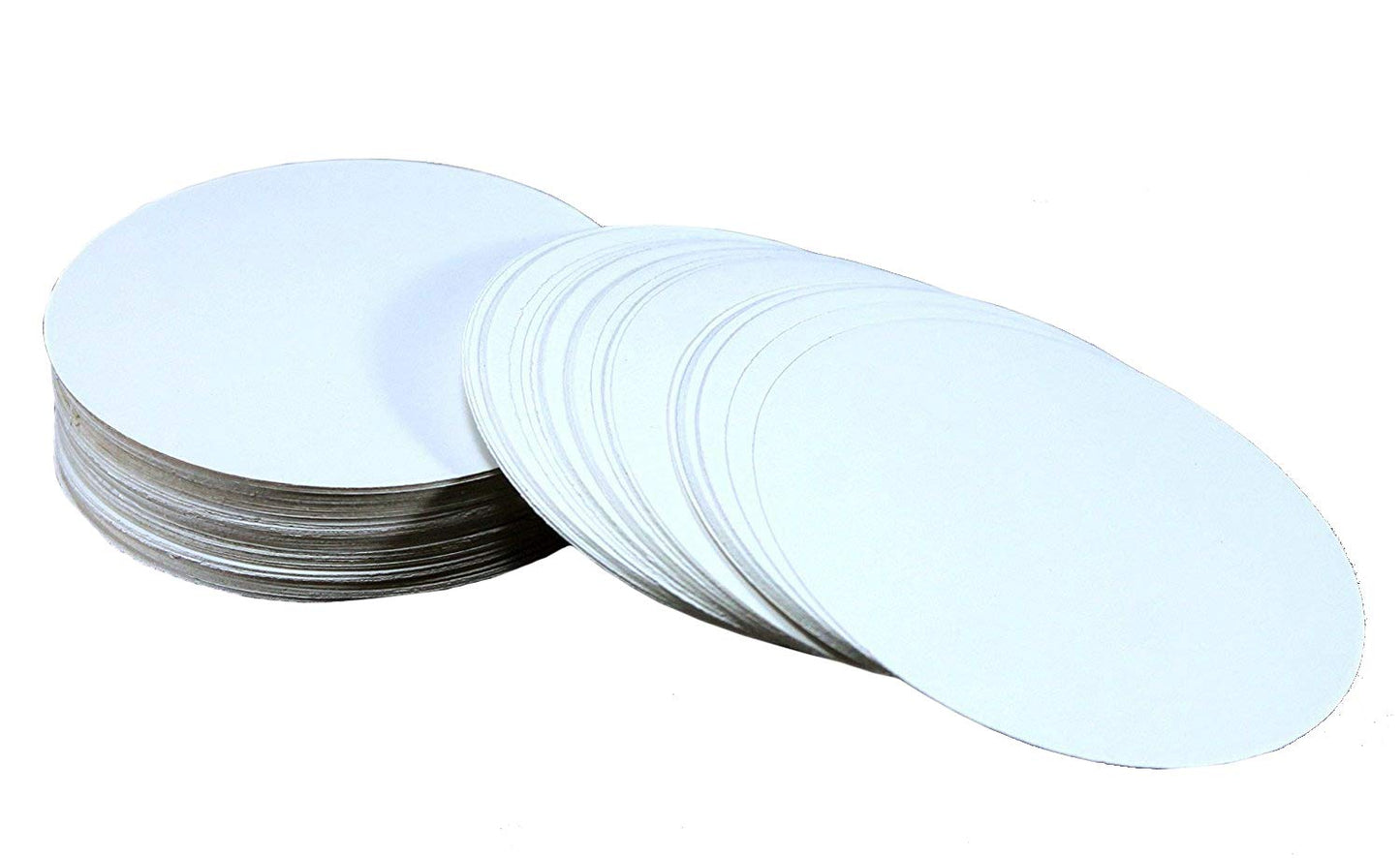 eSplanade Disposable Paper Coasters - Use and Throw Reversible Paper Coasters - Set of 100 - White