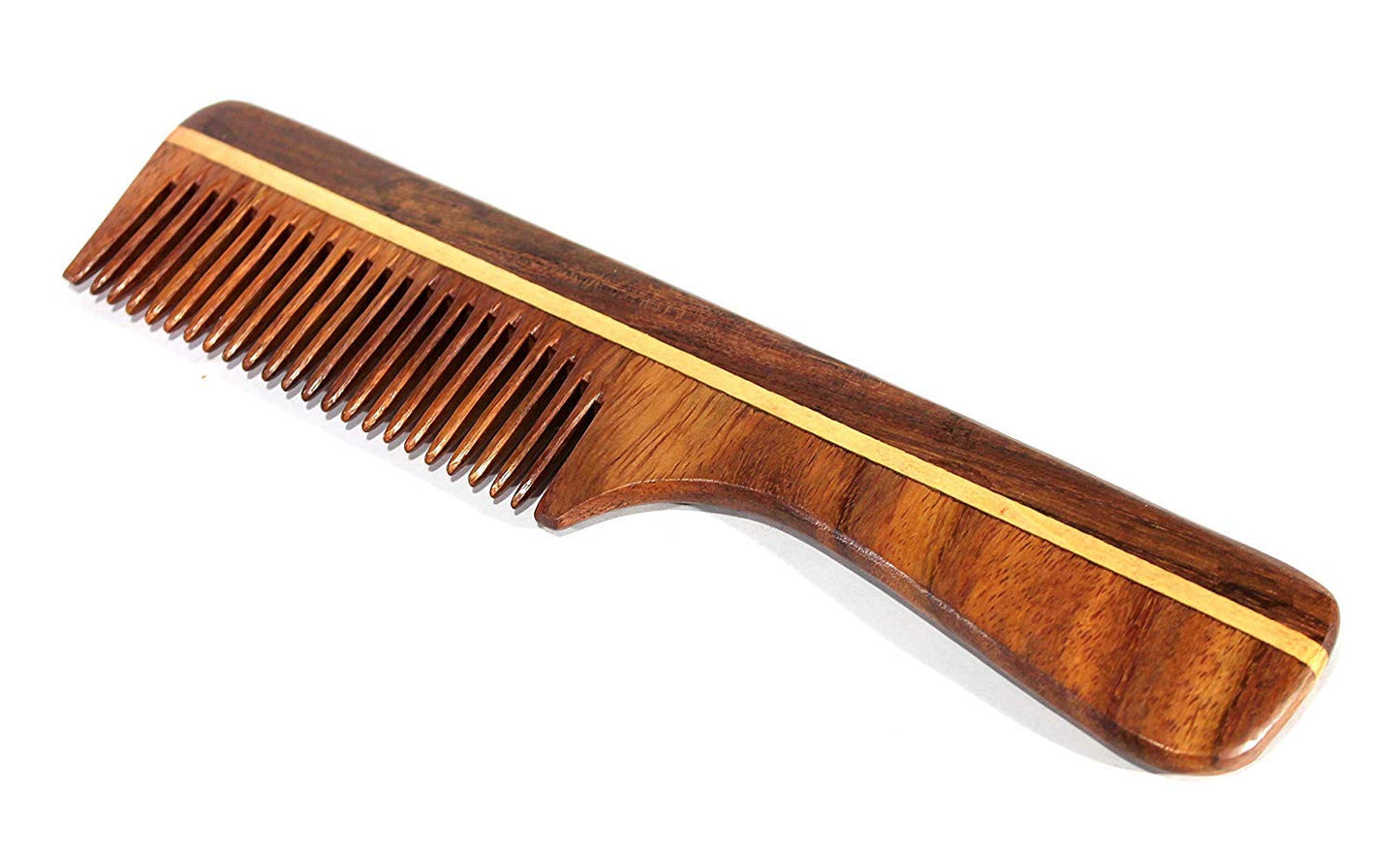 eSplanade Wooden Comb for Men & Women - Natural Shisham Wood Handmade Hair, Beard, Moustache Comb