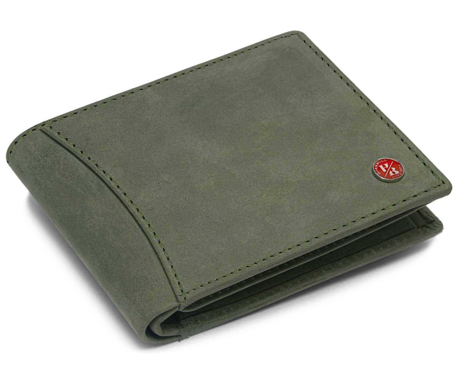 HORNBULL Themes Green RFID Blocking Leather Wallet for Men | Wallets Men Leather | Mens Wallet