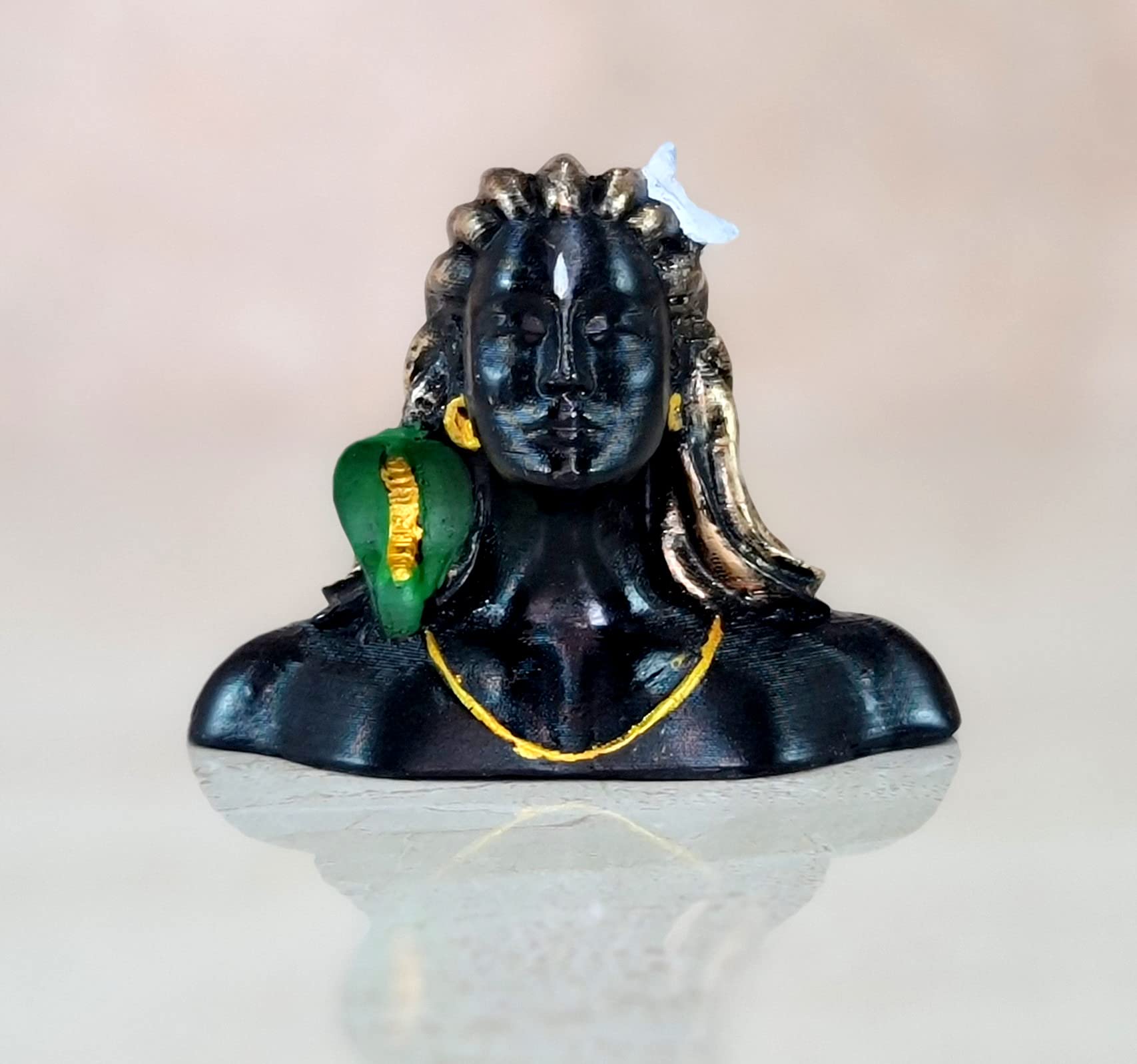eSplanade Resin Shiva Shiv Adiyogi Natraj Idol Murti Sculpture - Black - 3" & 6 Inches