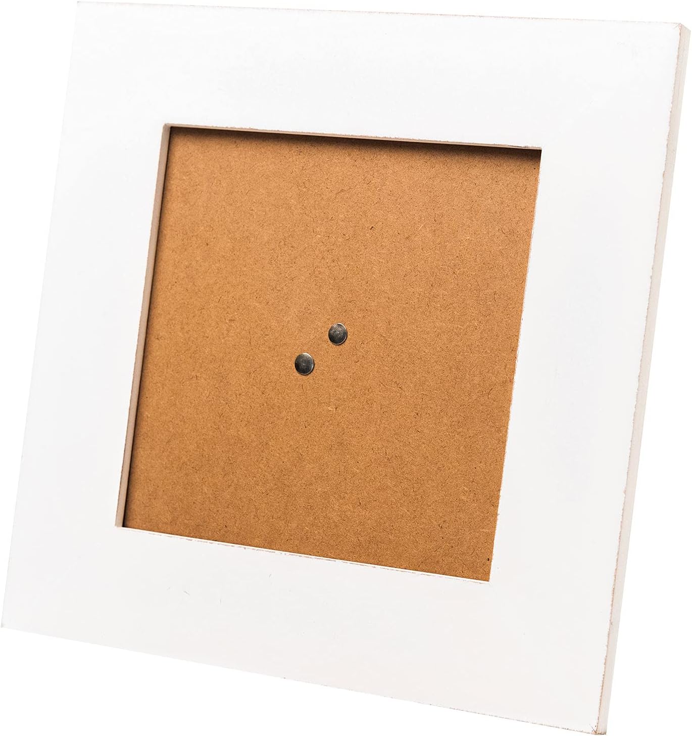 IVEI MDF Recycled Wood Plain Photo Frame - Set of 2 - DIY Activity Do-it-Yourself Decoupage - Brown - 8.5" Inches